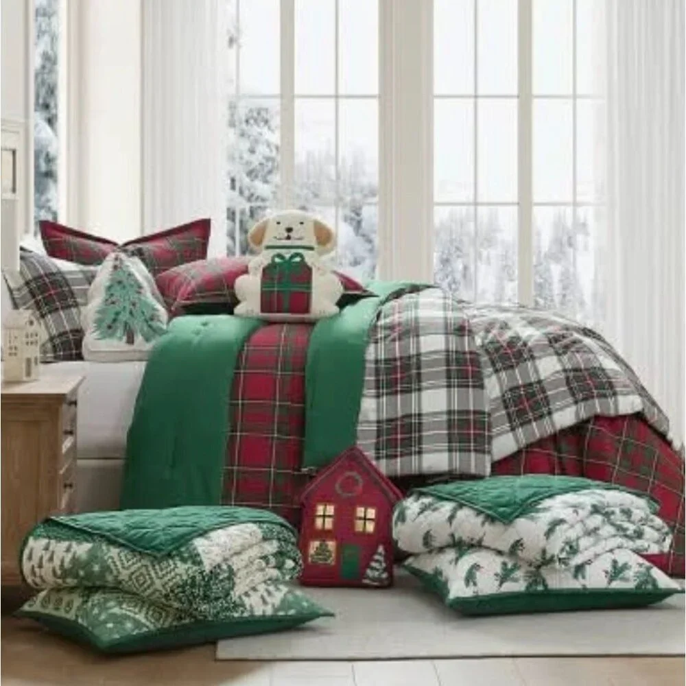 Target Hallmark Novelty Dog Decorative Pillow Ivory Holidays Christmas